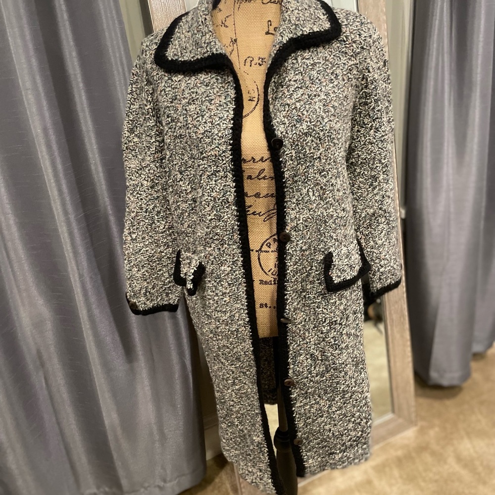 Long length heavy sweater